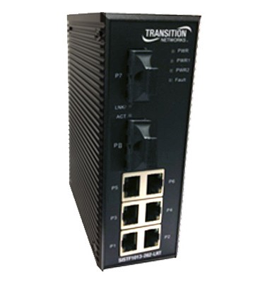 Switch industriale unmanaged 4 porte Fast Ethernet + 1 porta fibra